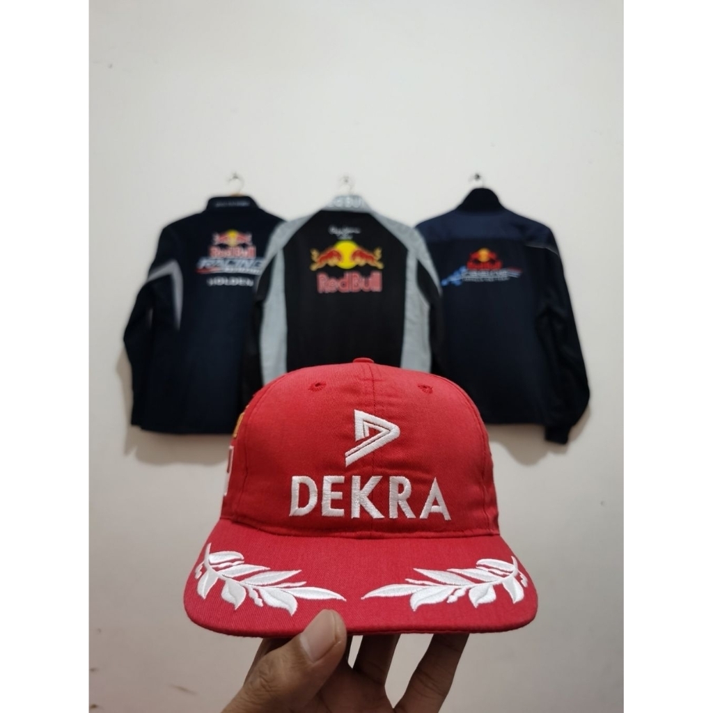 Topi F1 DEKRA Scuderia Ferrari Vintage 90s Michael Schumacher