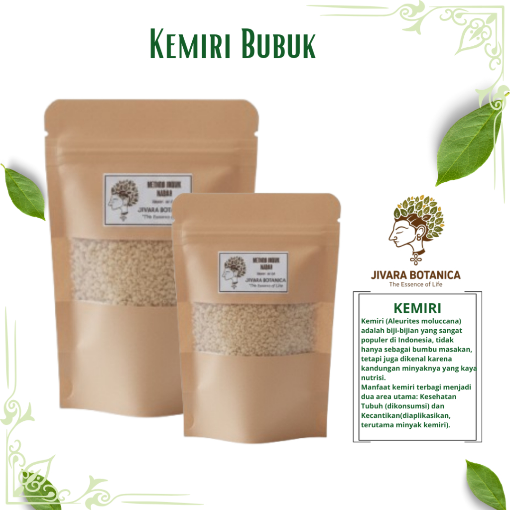 Bubuk Kemiri 50 gram - Jivara Botanica
