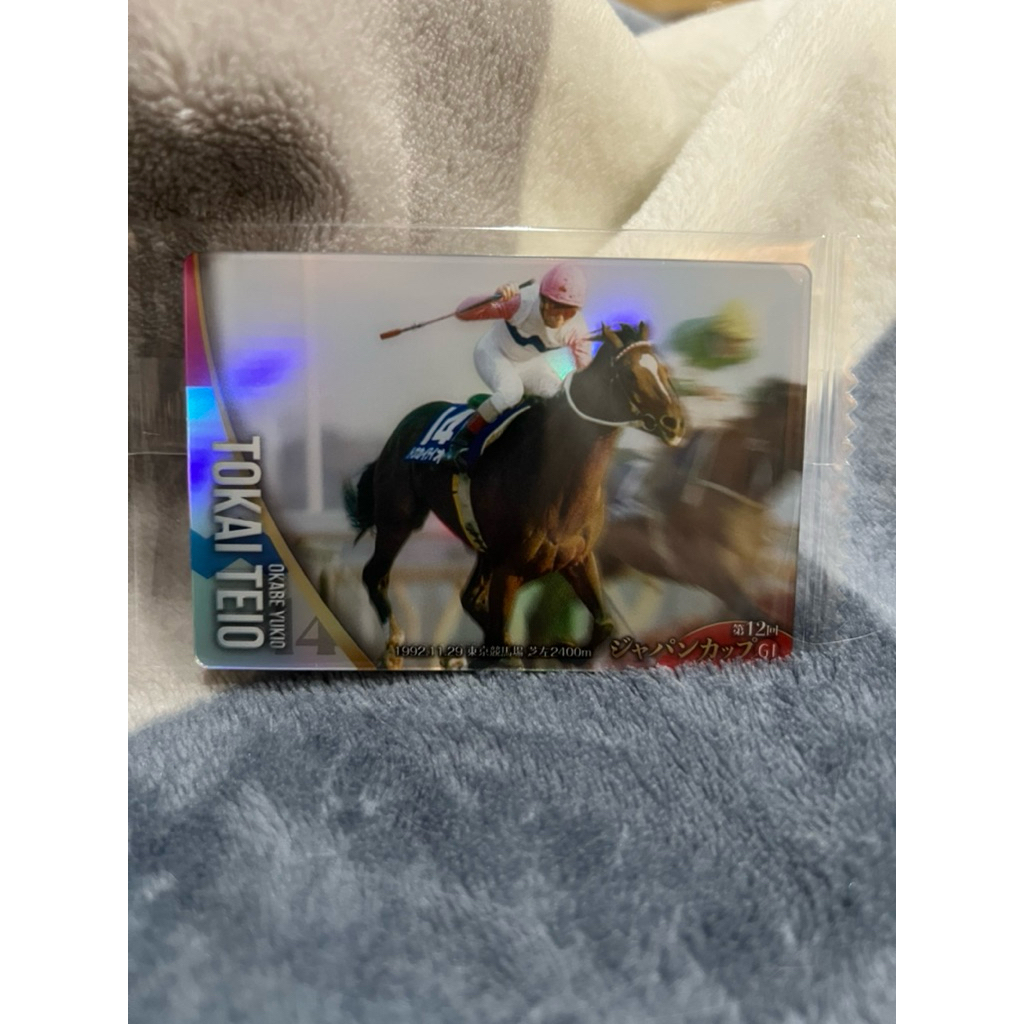 Tokai Teio (Okabe Yukio) Thoroughbred Horse Collection Wafer Card Bandai