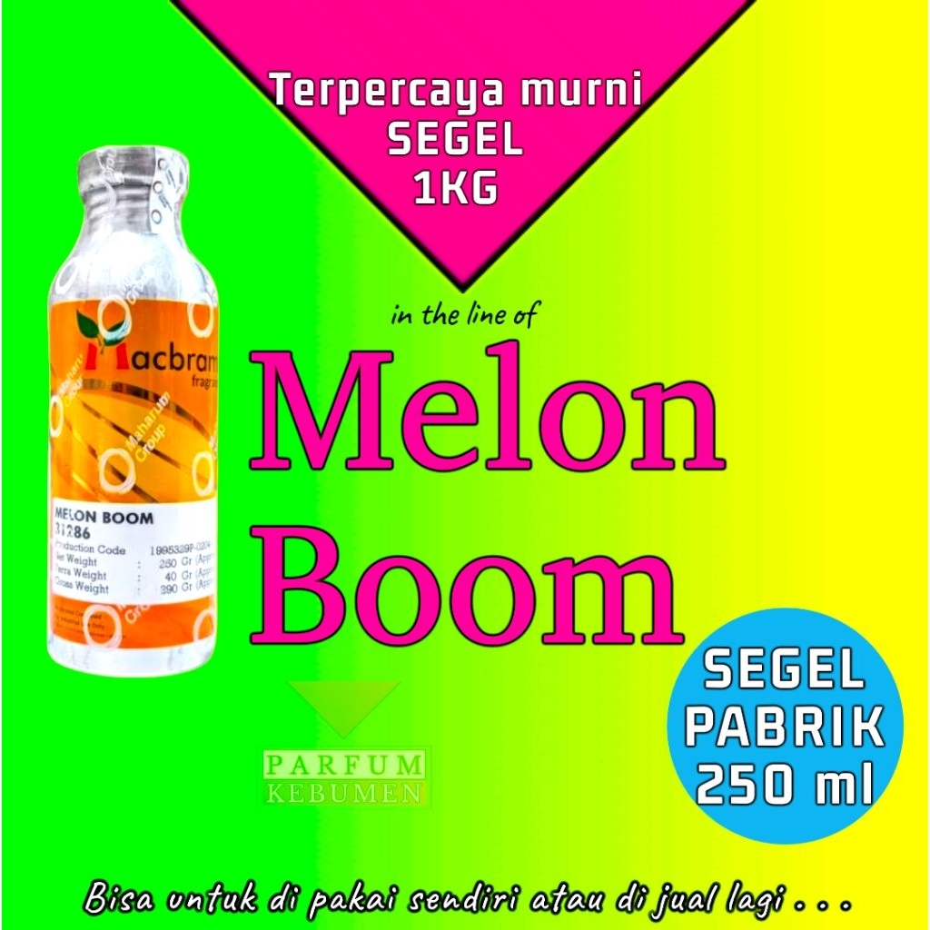 250ml segel bibit parfum murni MELON BOOM macbrame , inspired by melon musky
