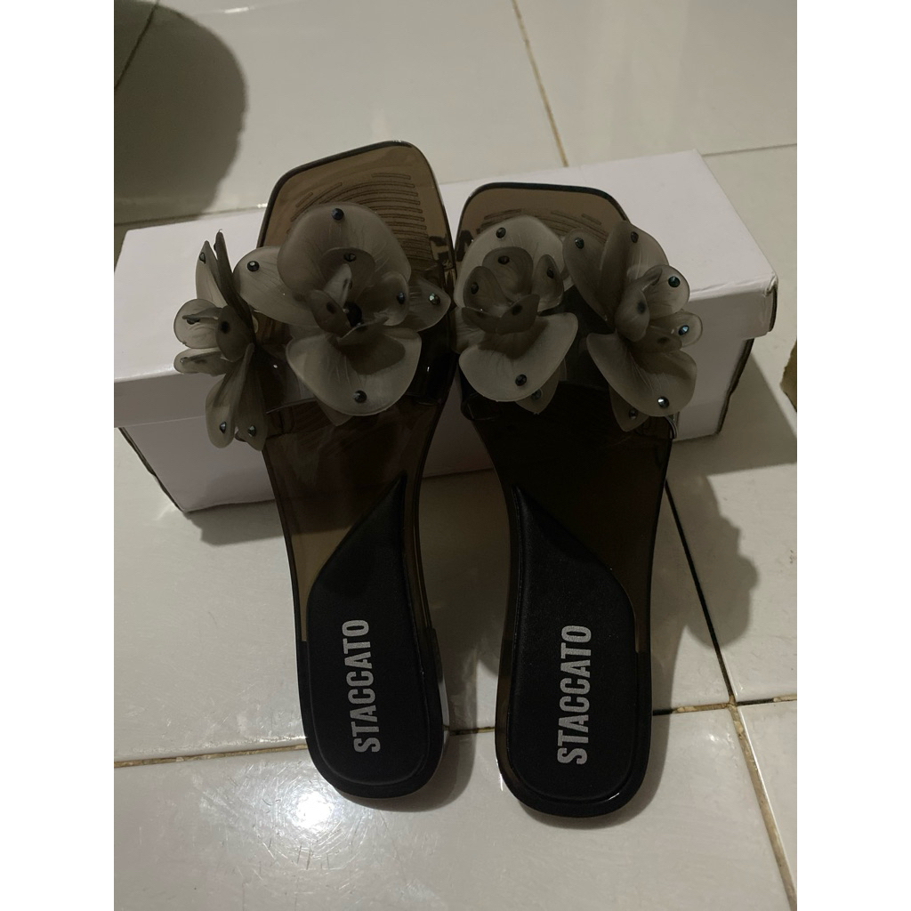 Staccato Jelly Sandal Black Size 37