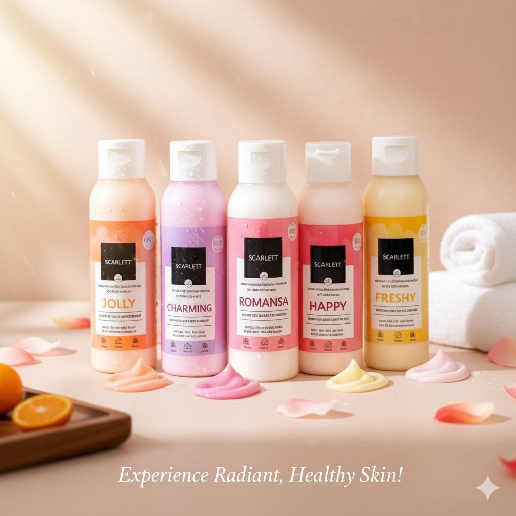 HANDBODY SCARLETT BODY LOTION UKURAN 60ML MELEMBABKAN MECERAHKAN TUBUH