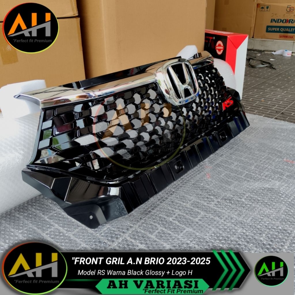 All New Brio 2023-2025 - Front Grill Depan Model RS Khusus All New Brio 2023-2025 Black Glossy
