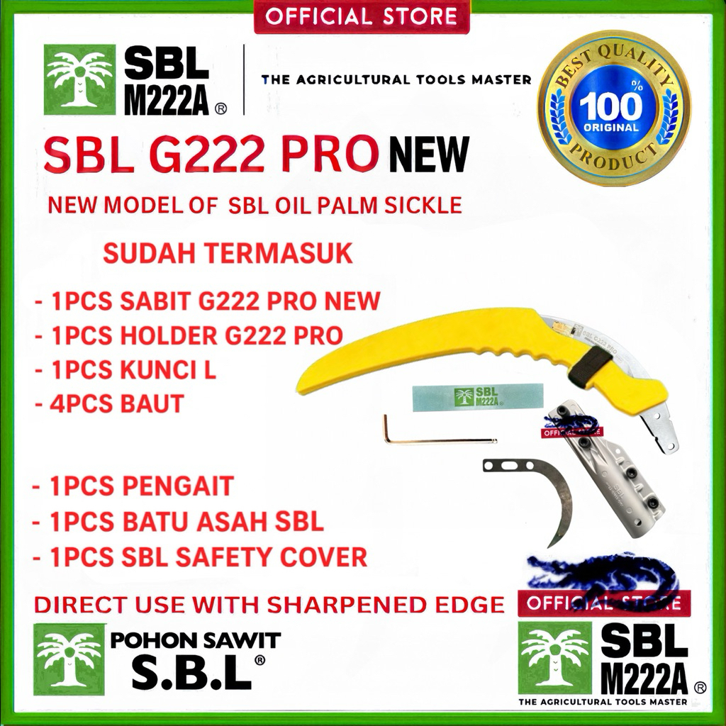 EGREK SAWIT SUPER TAJAM SBL G222 PRO LENGKAP SIAP DI GUNAKAN