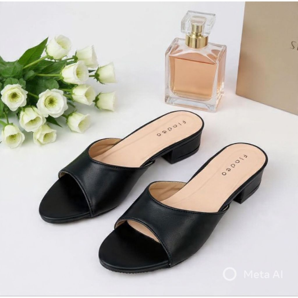 Sandal Slop Wanita / Sandal slop polos fladeo Premium / Grosir sepatu kujon