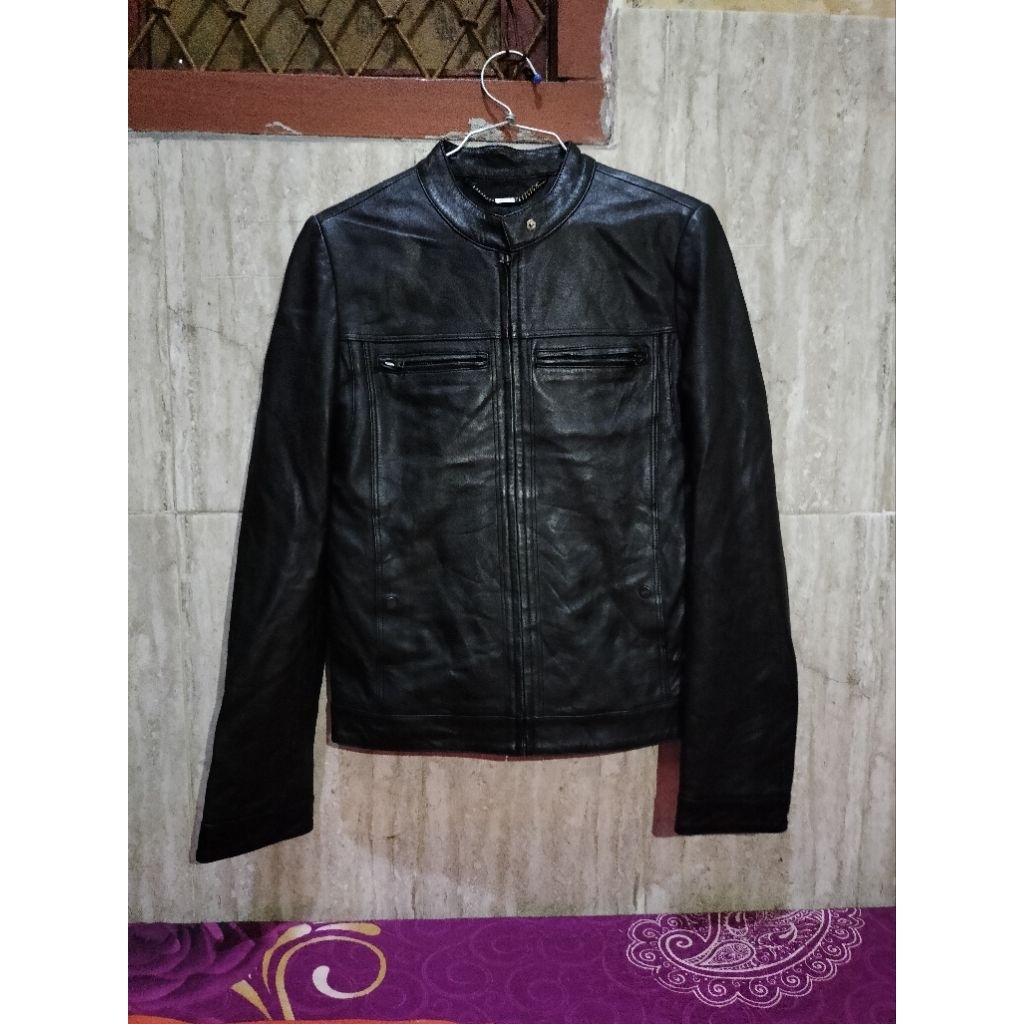 JaketT kulit asli original 100% kulit domba import korea