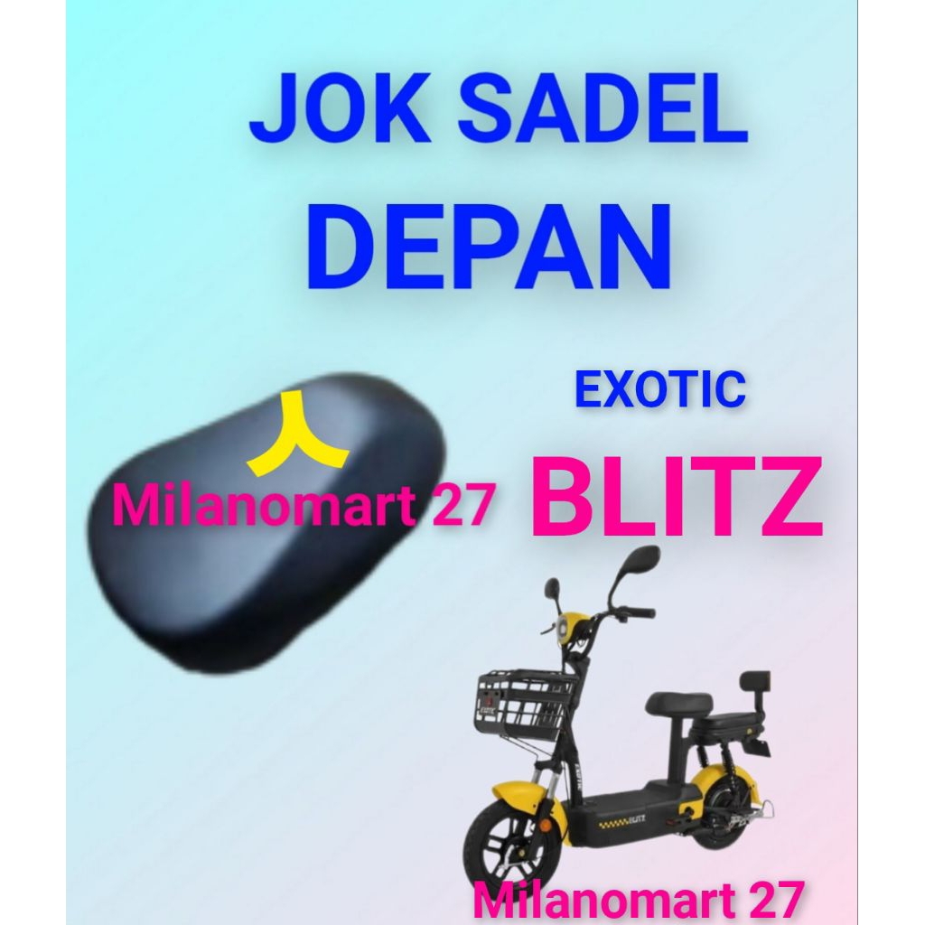 jok sadel depan sepeda listrik exotic blitz jok sadle depan sepeda listrik exotic blitz