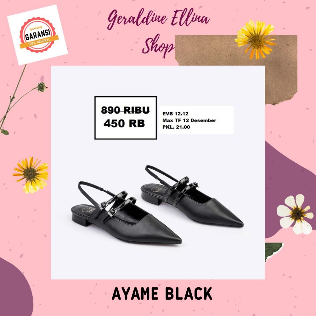 Sepatu wanita EVB flat shoes sale original 100% seri AYAME