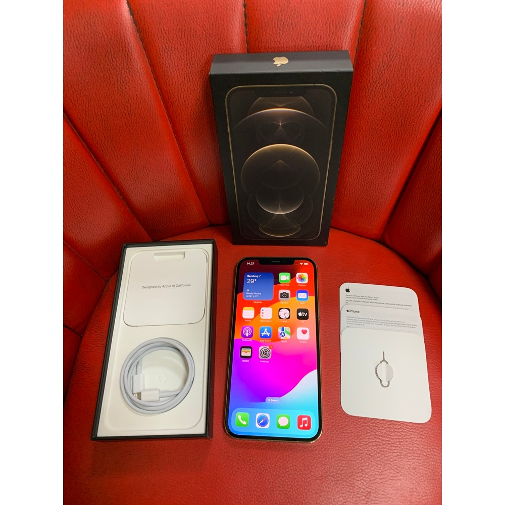 iPhone 12 Pro Max 256gb Gold Second iBox Digimap ID/A Fullset Original