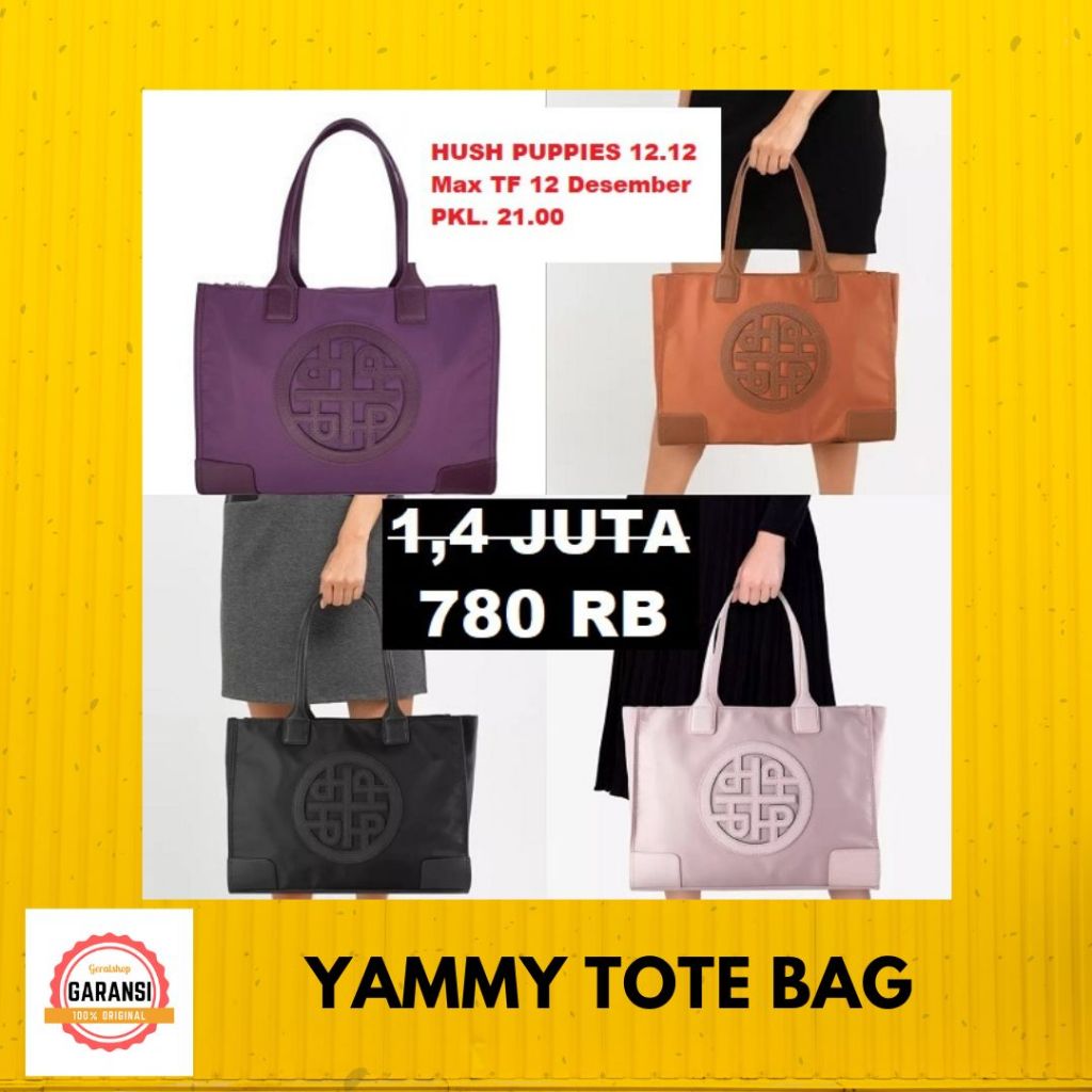 Tas Hush Puppies tote bag seri YAMMY 100% original store