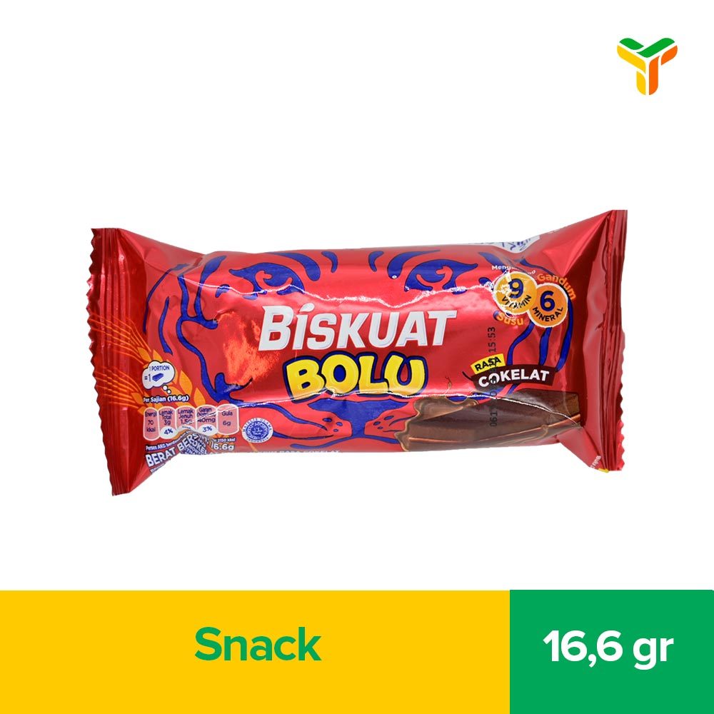 Biskuat Bolu Rasa Coklat 16 Gram
