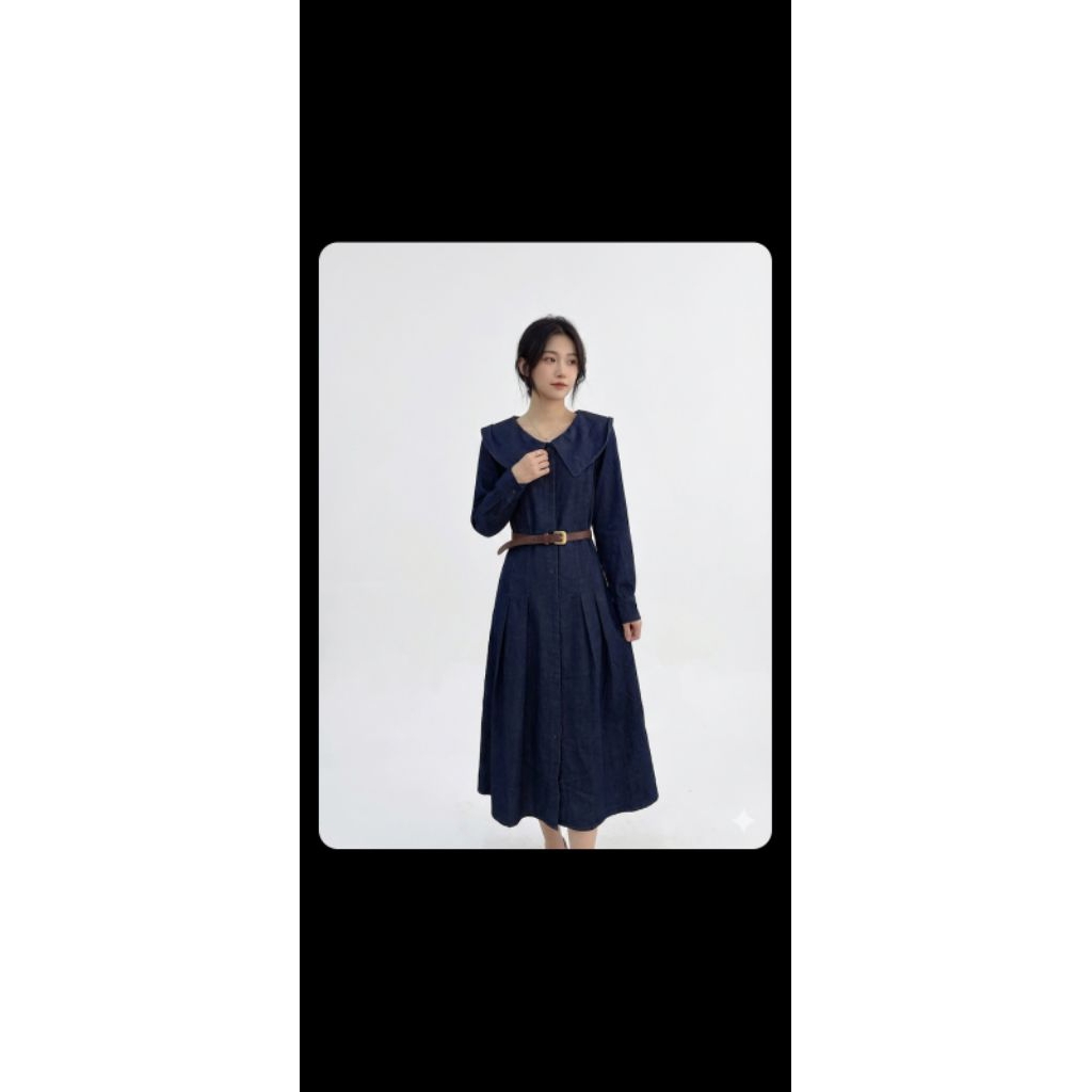 Denim Dress Untuk Wanita Kekinian