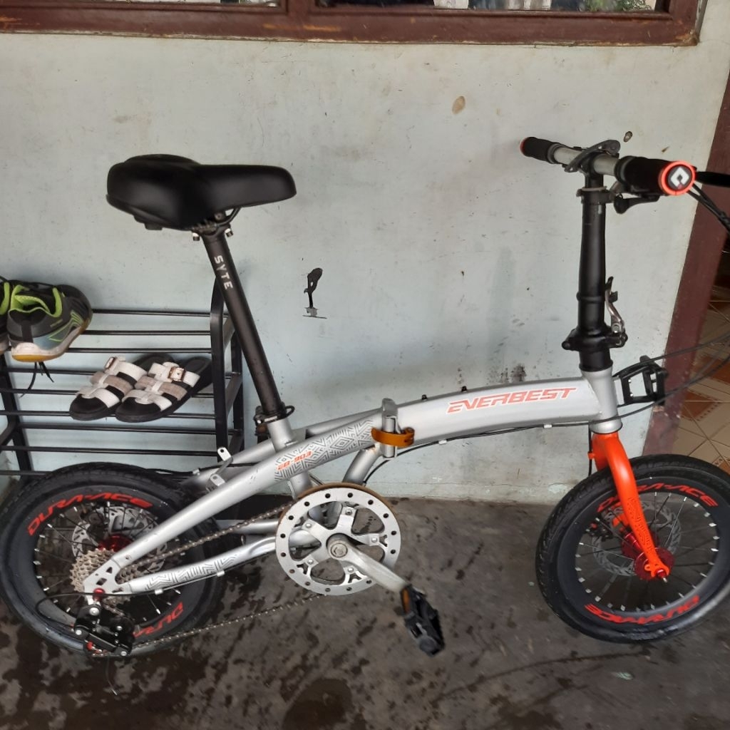 sepeda lipat 16 rakitan everbest