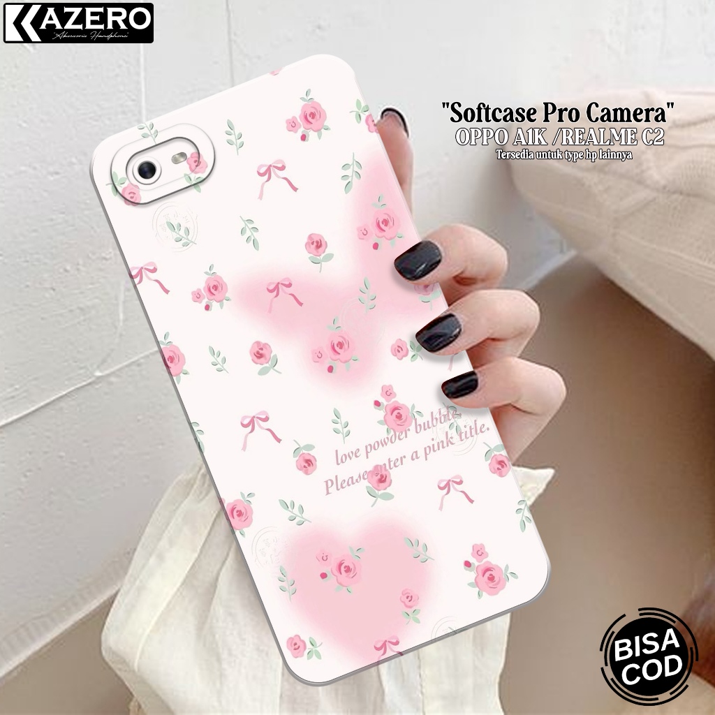 Case Hp OPPO A1K / REALME C2 Fashion Case Aesthetic Silikon Pro Camera Softcase OPPO A1K / REALME C2
