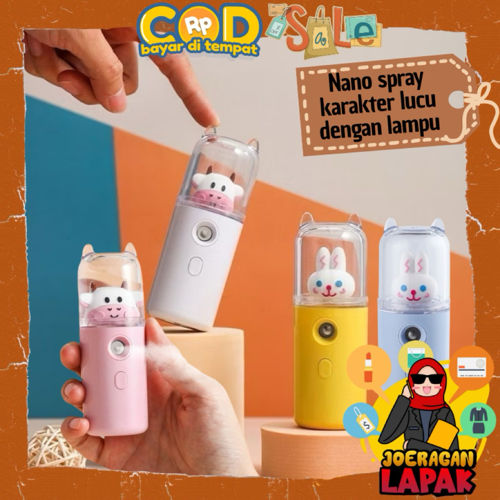[JOERAGAN LAPAK] NANO SPRAY KARAKTER COW RABBIT SAPI KELINCI ALAT SEMPROT WAJAH PORTABLE MINI SKINCA