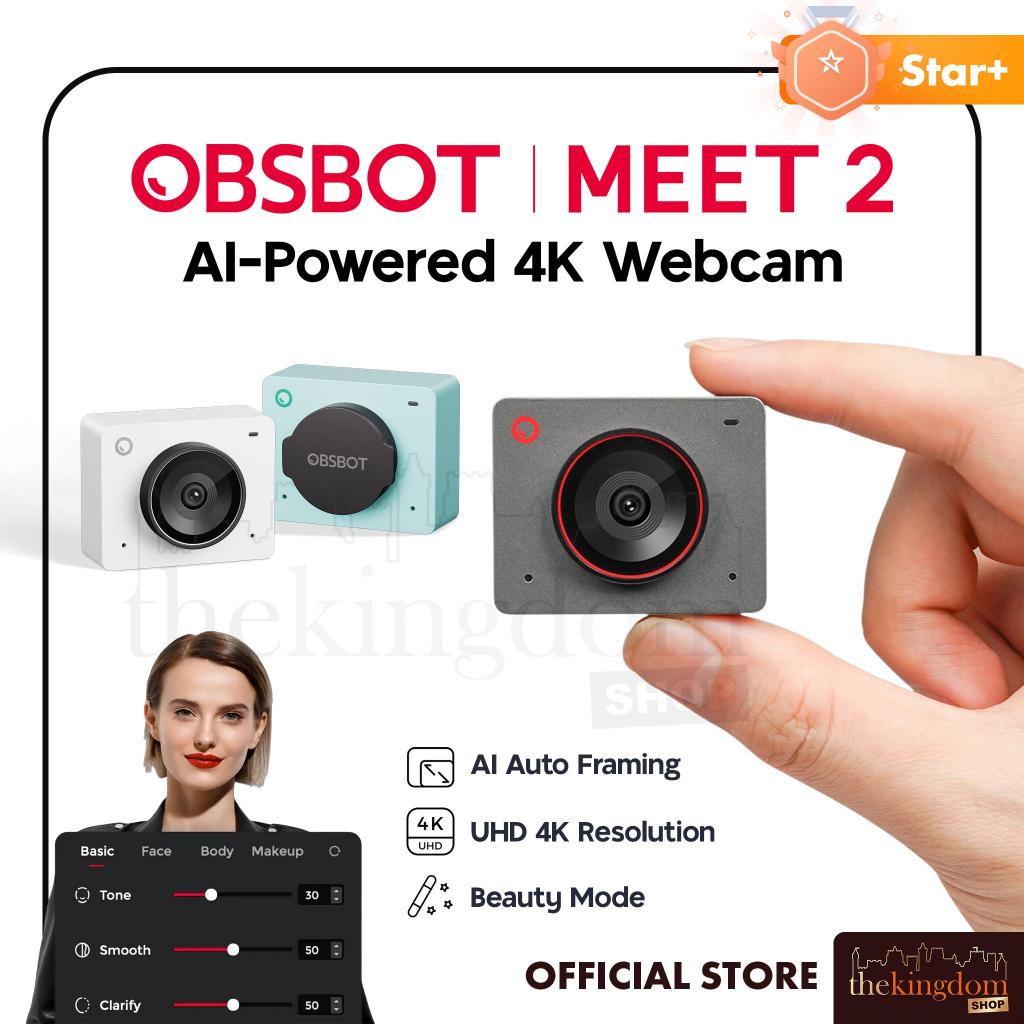 Obsbot Meet 2 4K Streaming Camera Live AI-Powered Webcam OBS BOT UHD HD Kamera Gaming Portable Web C