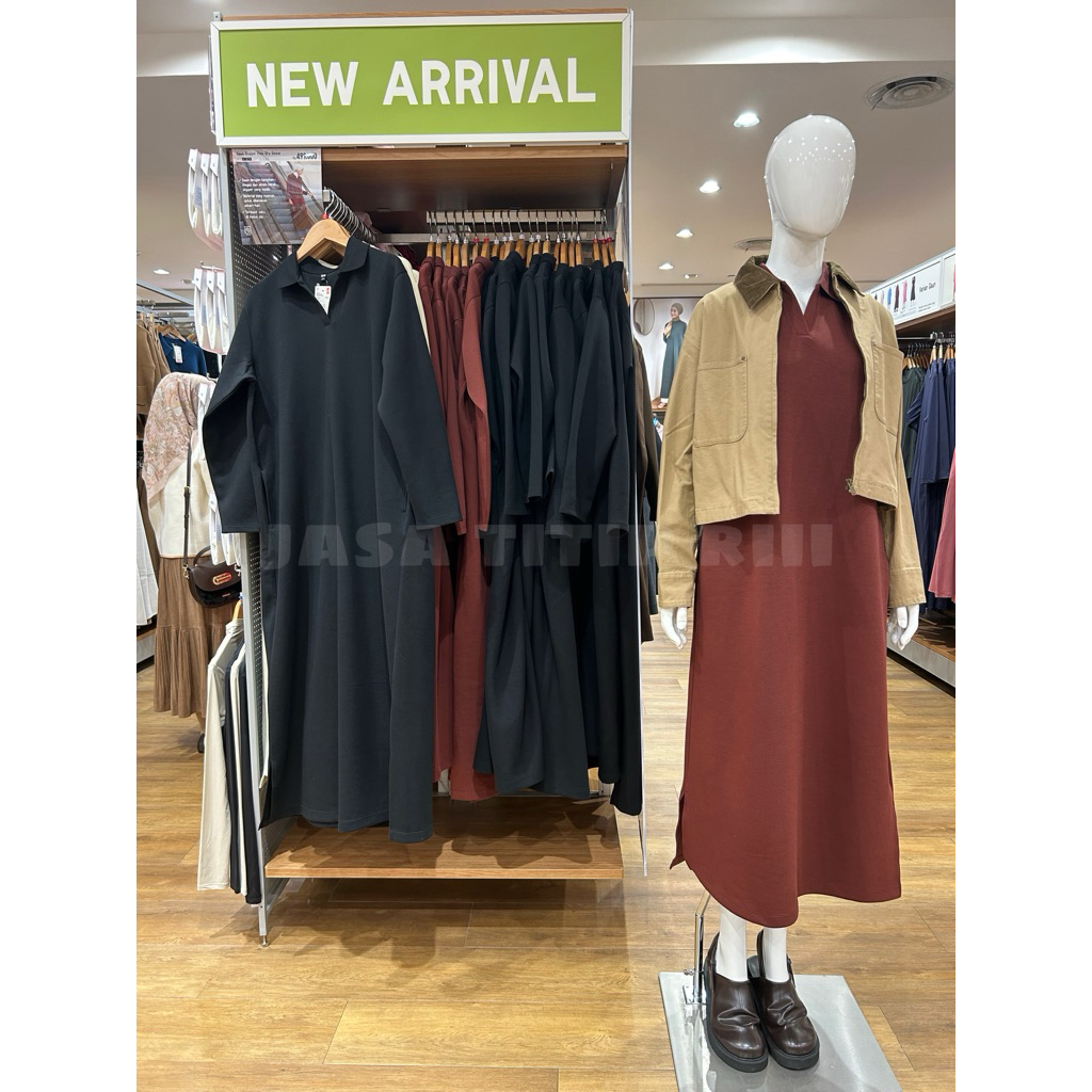 Gaun Skipper Polo Dry Sweat WOMEN UNIQLO