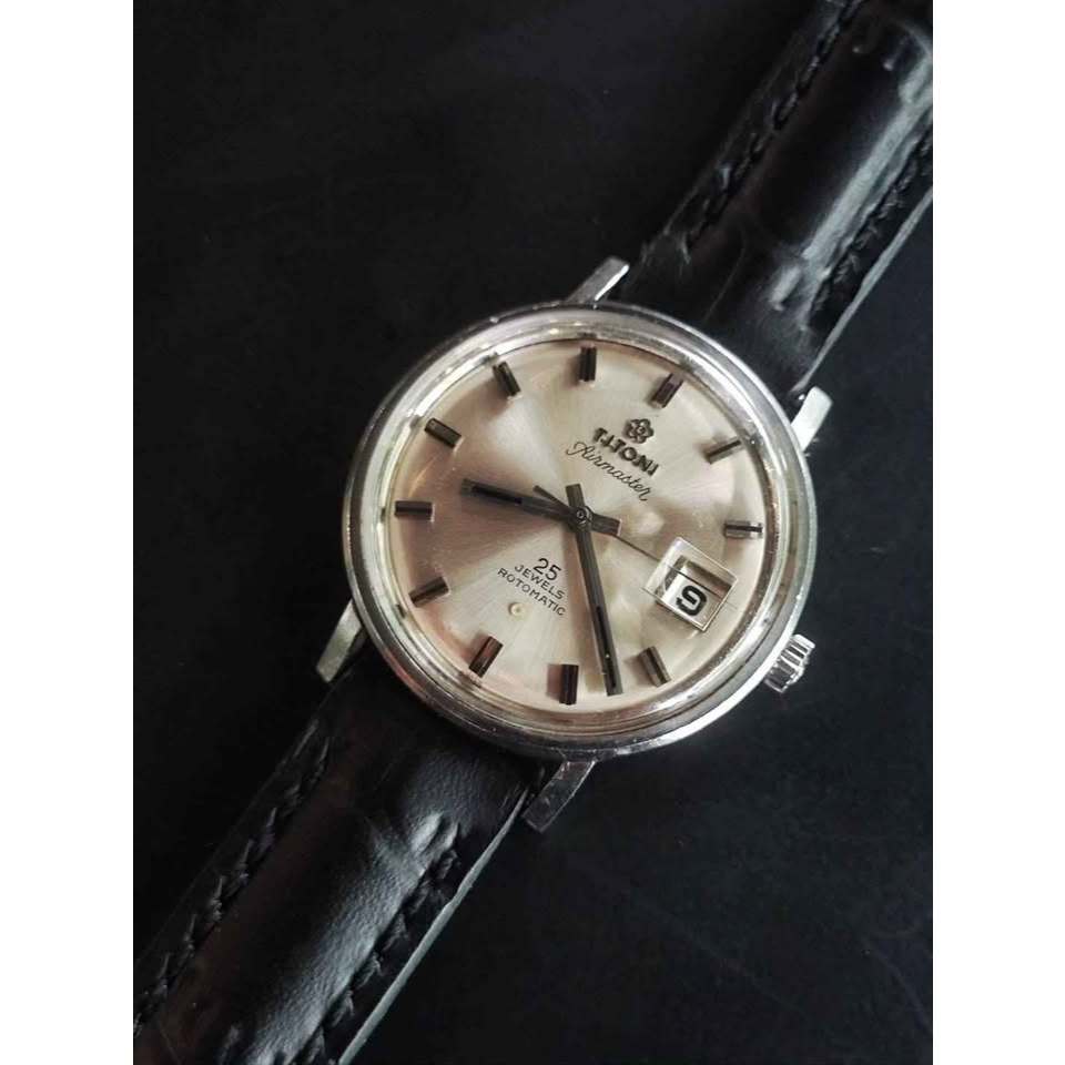 Jam Tangan Vintage Titoni Airmaster Rotomatic 25 Jewels Tahun 1960an