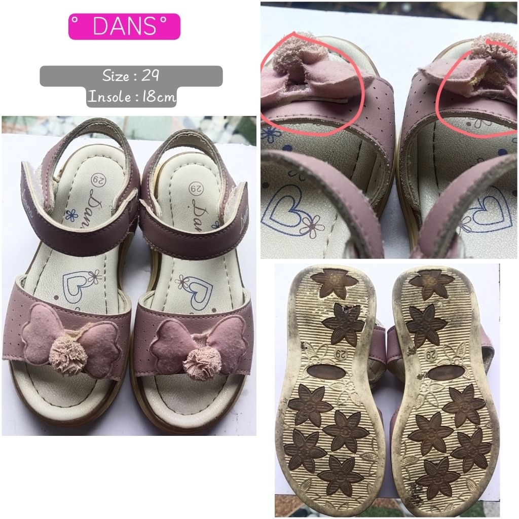 Sepatu sandal anak cewek PL