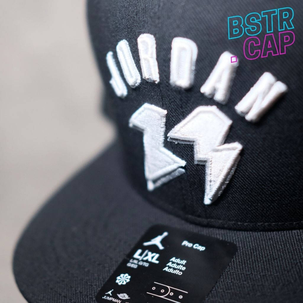 Topi snapback AIR JORDAN ORIGINAL hitam