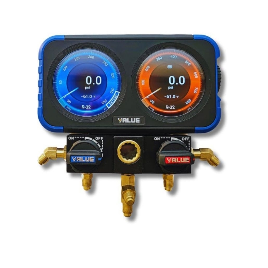 MANIFOLD GAUGE DIGITAL PREMIUM METERAN MANIFOLD GAUGE DIGITAL PREMIUM SET ALAT CEK AC MOBIL MODERN