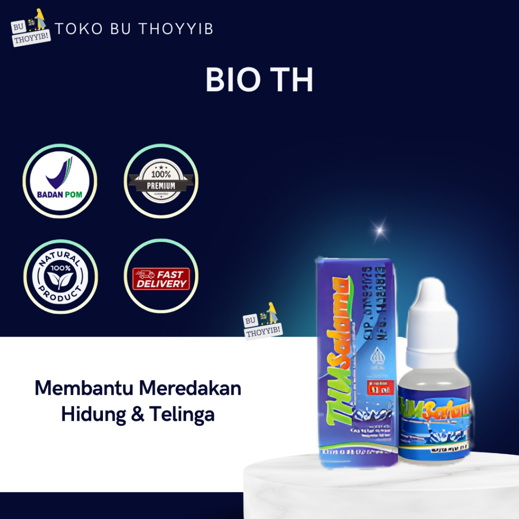 Bioth SALAMA Tetes Telinga Hidung Mata Bantu Sarana Gurah Redakan Sinusitis Glukoma Herbal Probiotik