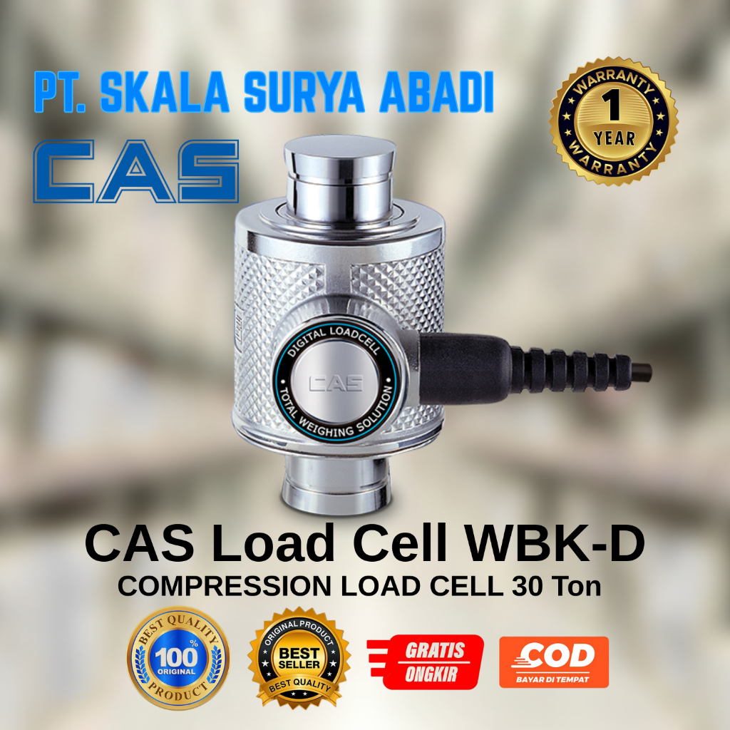 Load Cell CAS WBK-D 30ton /Compression Load Cell 30ton /Truck Scale Load Cell