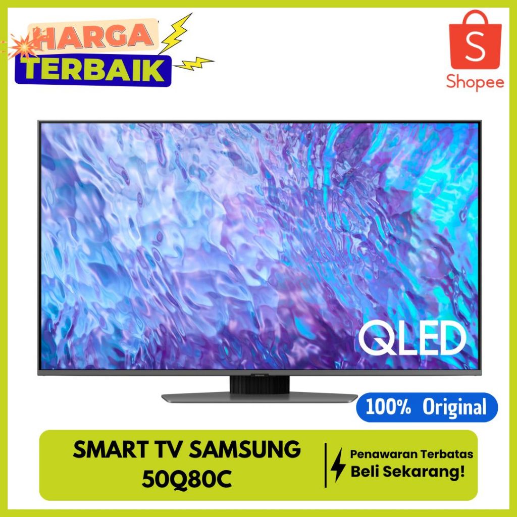 SAMSUNG 50Q80C SMART TV QLED UHD 50 INCH REAL DEPTH ENHANCER