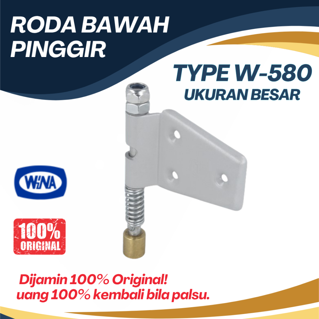 Roda Bawah Pinggir Wina W580 / W500 Roda Bawah Pintu Garasi Wina
