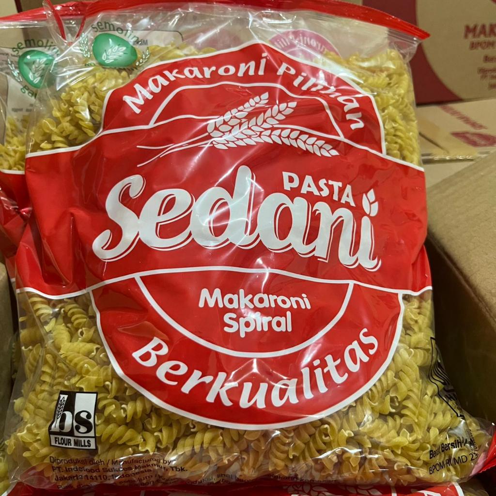 Sedani Makaroni Spiral 1Kg / Makaroni Spiral Mentah 1Kg