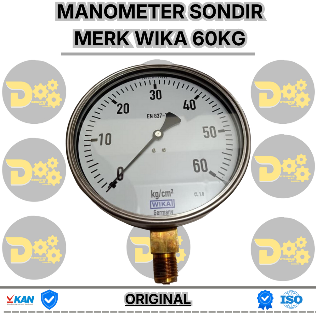 Manometer Sondir 60 Kg merk wika - Manometer sondir 6inch 60kg - Manometer sondir 60 wika - Manomete