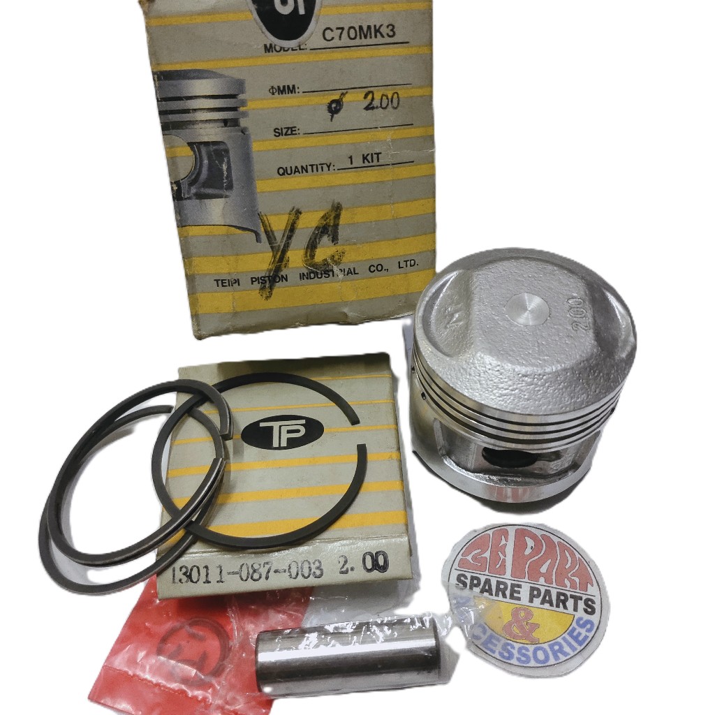 Piston Seher kit C70 087 Size 200 Piston kit Honda C70 Os 200