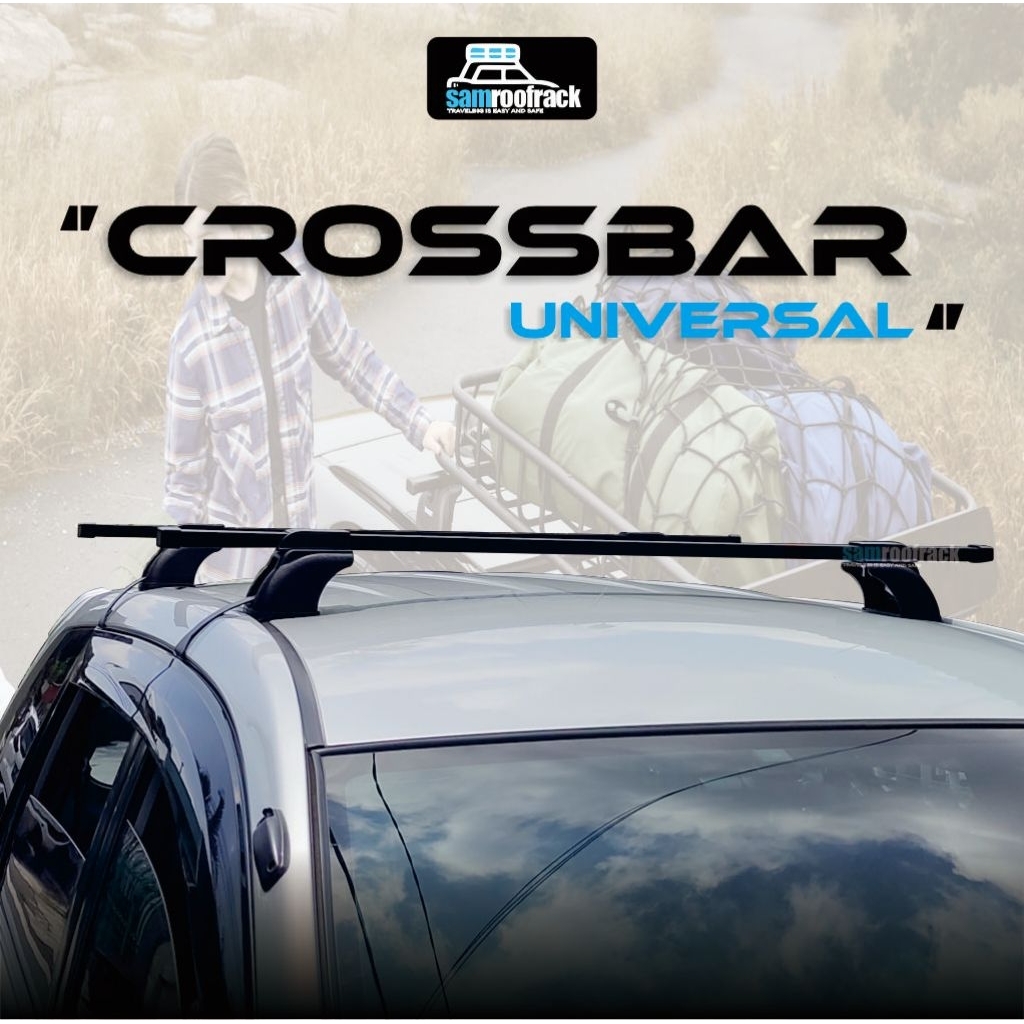 Crossbar Mobil Universal Roof Rack Crossbar Kuat Aluminium