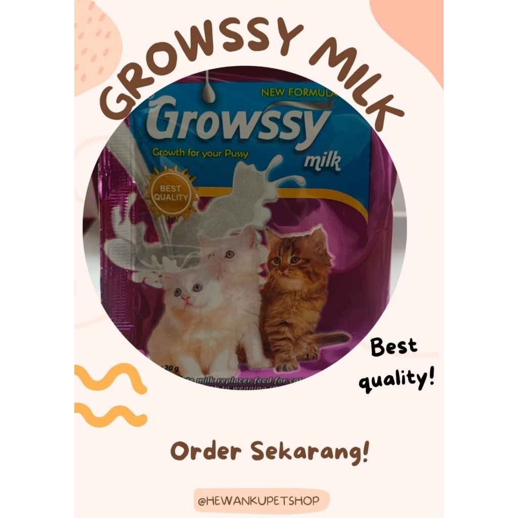 Growssy milk cat