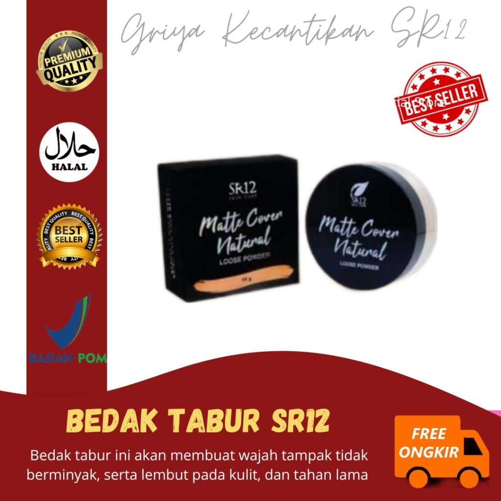 COD/BEDAK/BEDAK TABUR SR12/MATTE COVER SR12 /BEDAK TABUR /BEDAK SR12 /SR12 SKINCARE