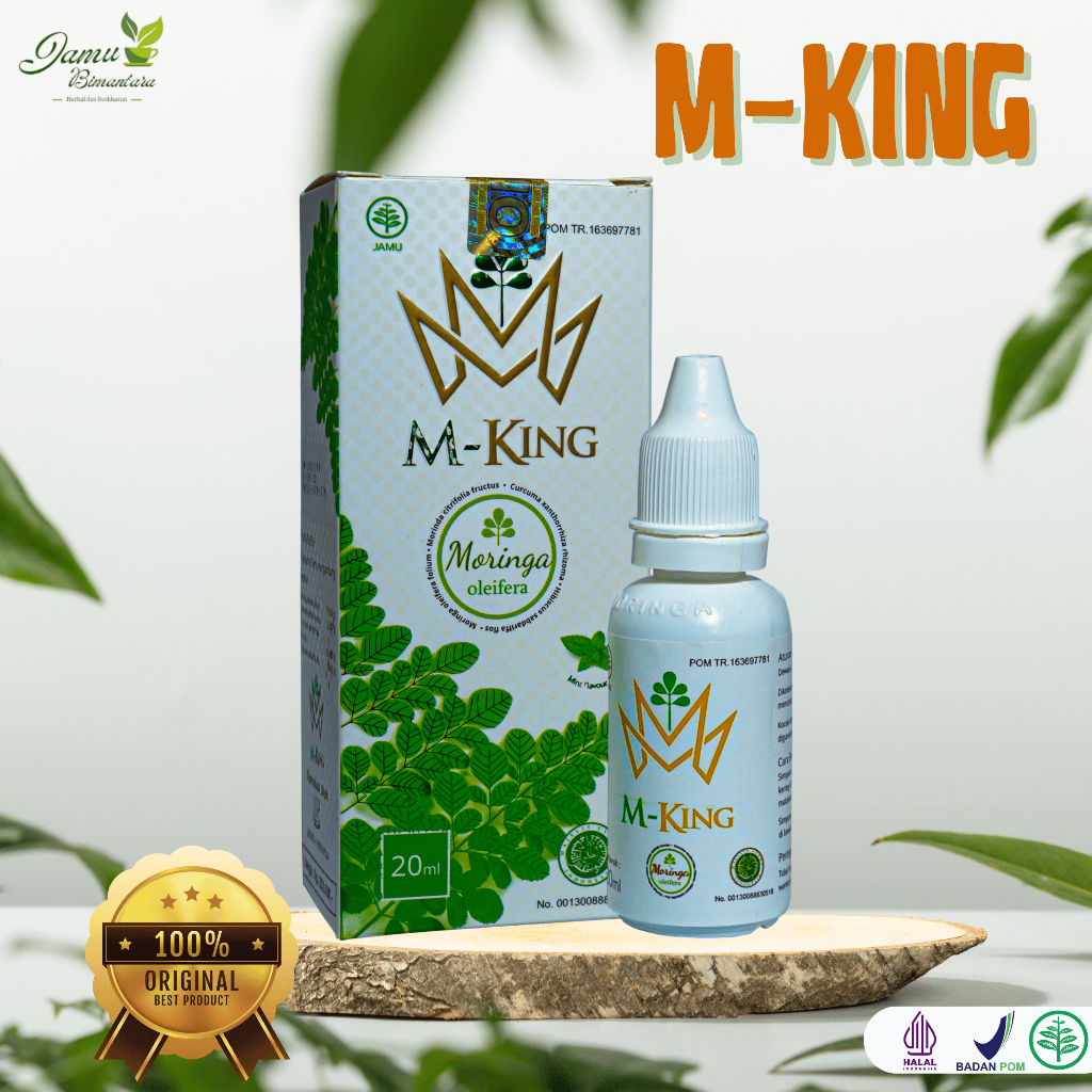 M-KING Tetes Herbal – Obat Stroke, Diabetes, Gagal Ginjal, Kolesterol, Maag, Wasir | BPOM & Halal