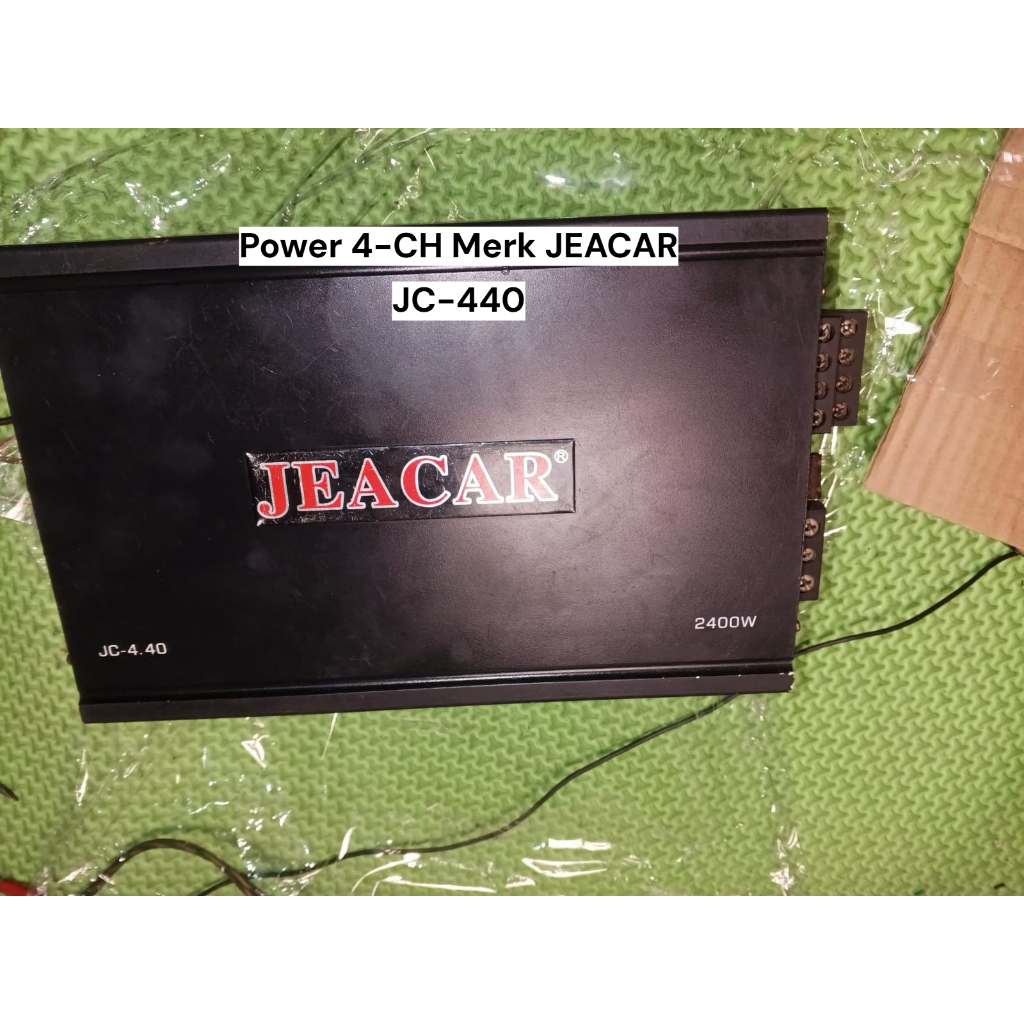 Power Audio Mobil 4 CH Merek JEACAR JC-440 | Kondisi Bekas Normal