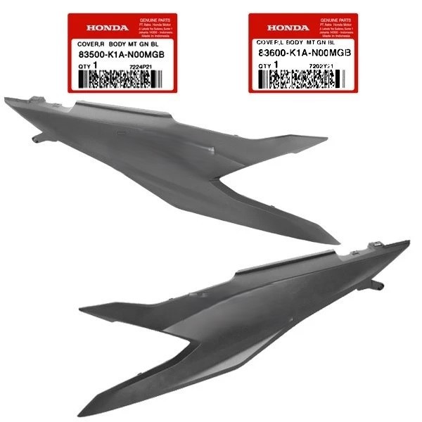 83500-K1A-N00MGB 83600-K1A-N00MGB Cover Body Honda Beat Deluxe 2020 sd 2023 Hitam Dopp AHM ORI