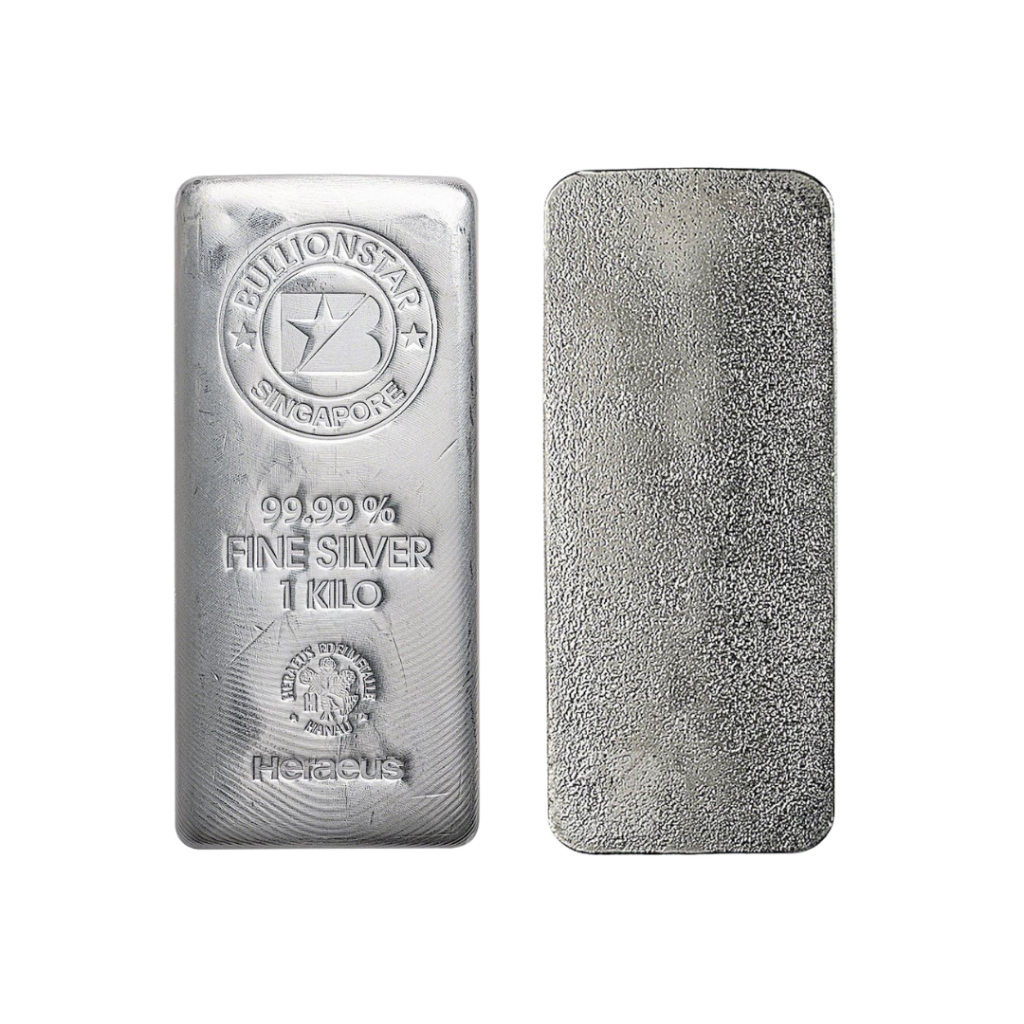 Perak Batangan Silver Bar Heraeus Singapore 99.9% 1000gr | Silver Bar Heraus Bullionstar Singapore 1