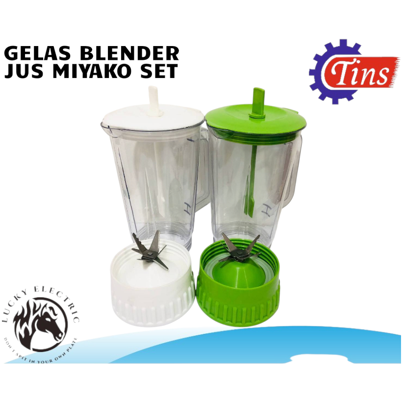 GELAS JUS BLENDER MIYAKO PLASTIK/ GELAS SET JUS MIYAKO BARU