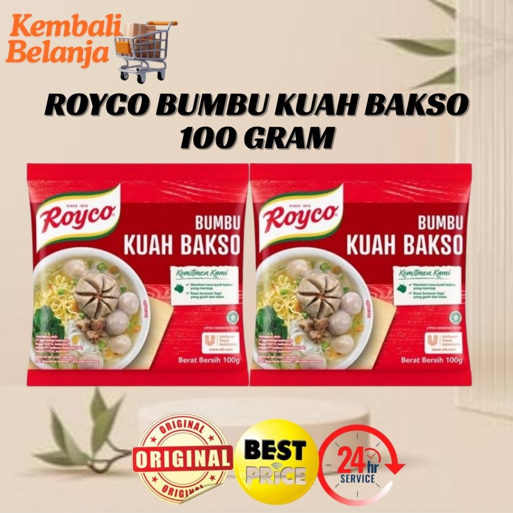 Royco Bumbu Kuah Bakso 100 Gram/ Royco Kuah Bakso/ Royco Kuah Bakso Sumsum Sapi/ Royco Kuah Bakso Ma