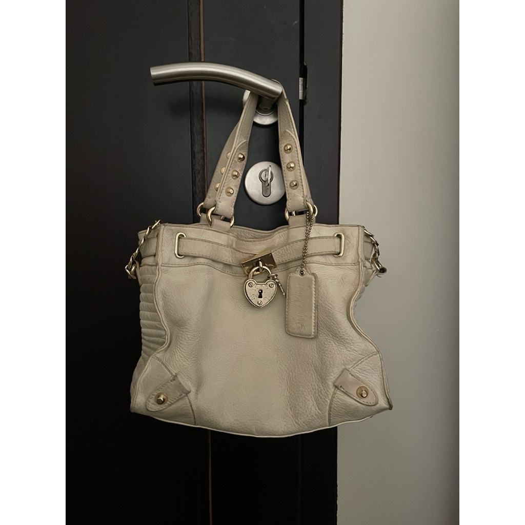 (ready) juicy couture vintage ivory/beige bag
