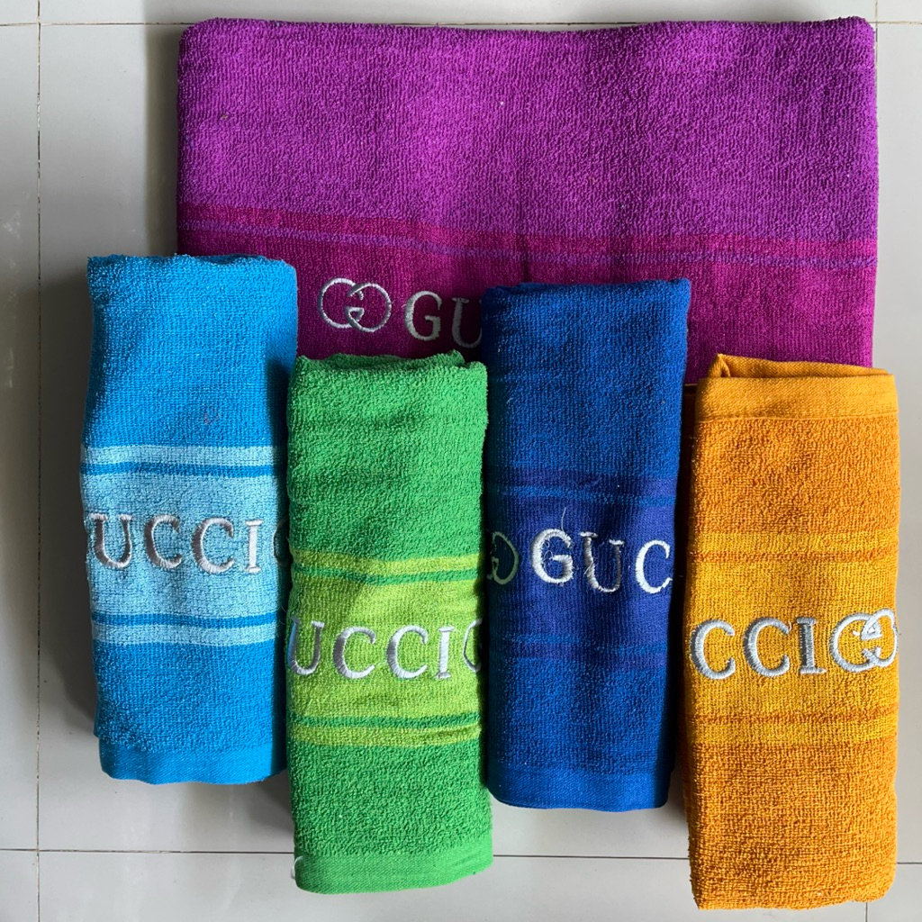 GROSIR 3pcs Handuk GUCCI/Handuk Dewasa/Handuk Murah