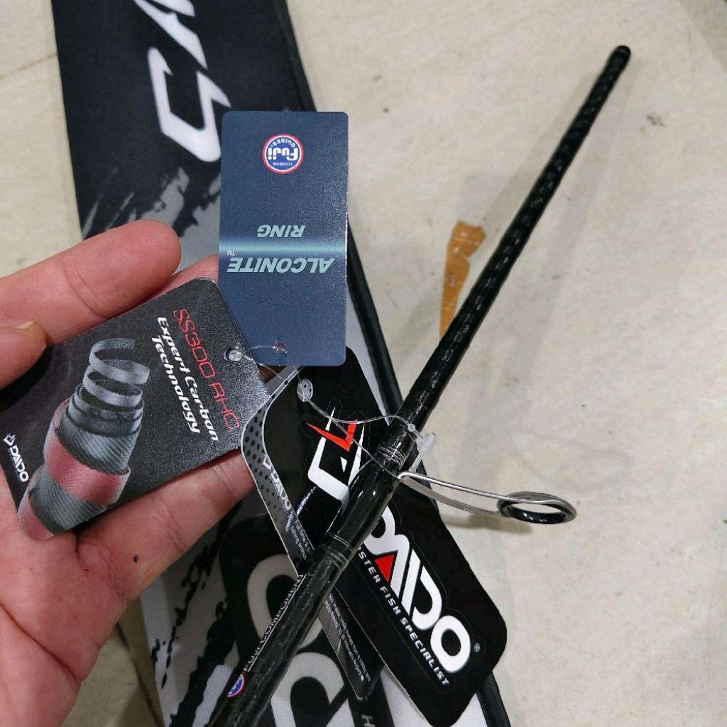 joran daido carnivore 662 198cm spinning ata bc baitcasting hollow carbon gagang kayu