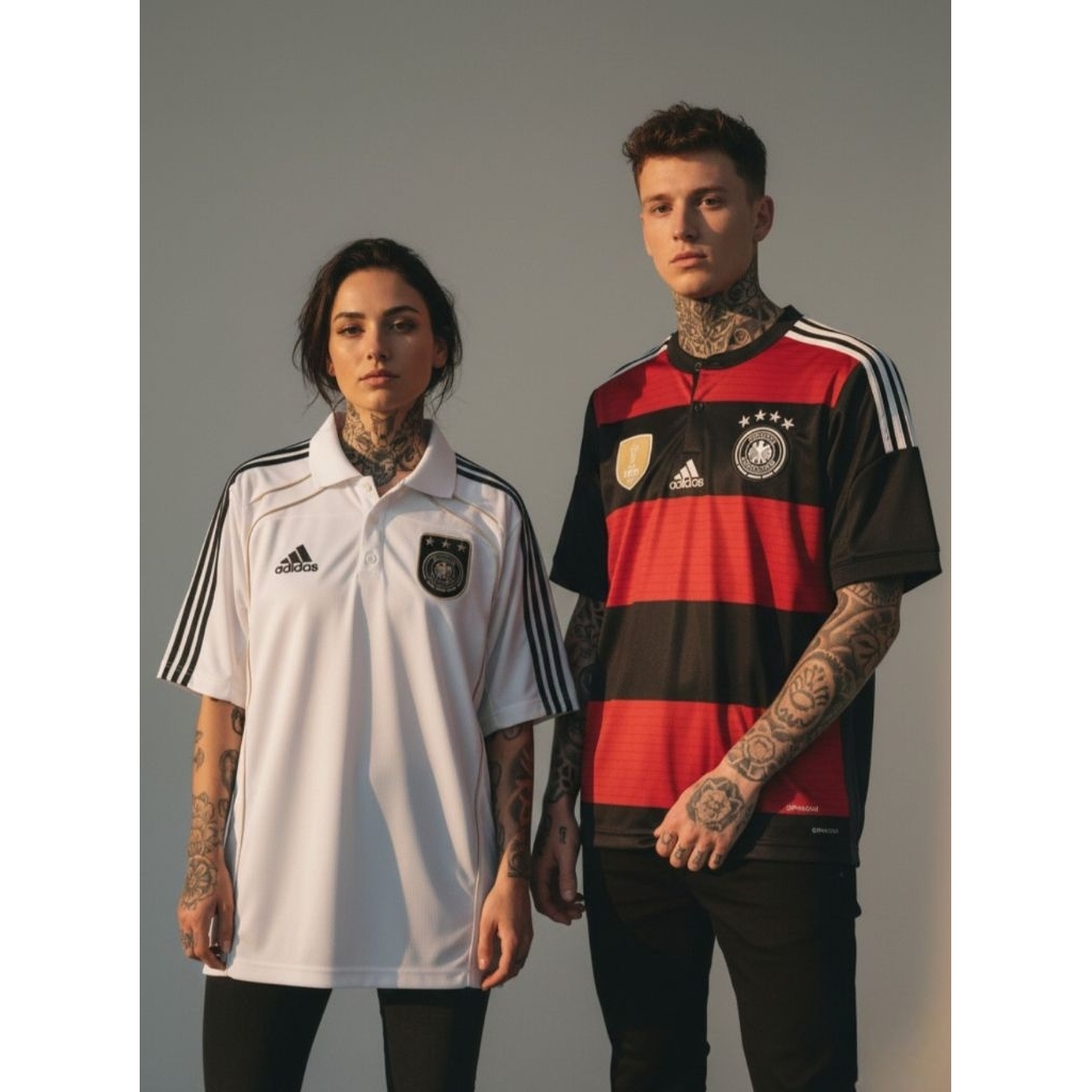 Jersey original jerman S ( with polo shirt )