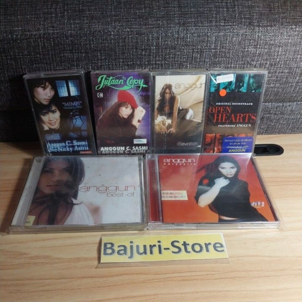 CD "Anggun C Sasmi" + Kaset Pita "Anggun C Sasmi"/Segel/Sealed/Original/Rare/Kolektor Item