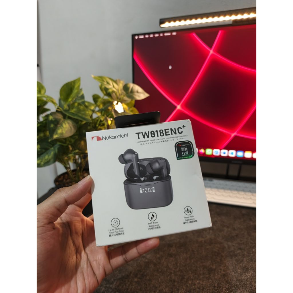 Nakamichi TW018 ENC Wireless Earphone BARU