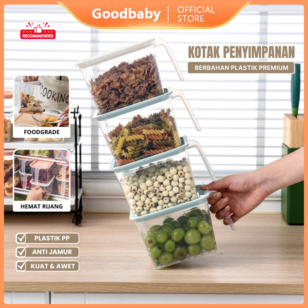 Goodbaby - Kotak Kontainer Makanan Kecil - Kotak Penyimpanan Kulkas Container Storage Box Serbaguna 