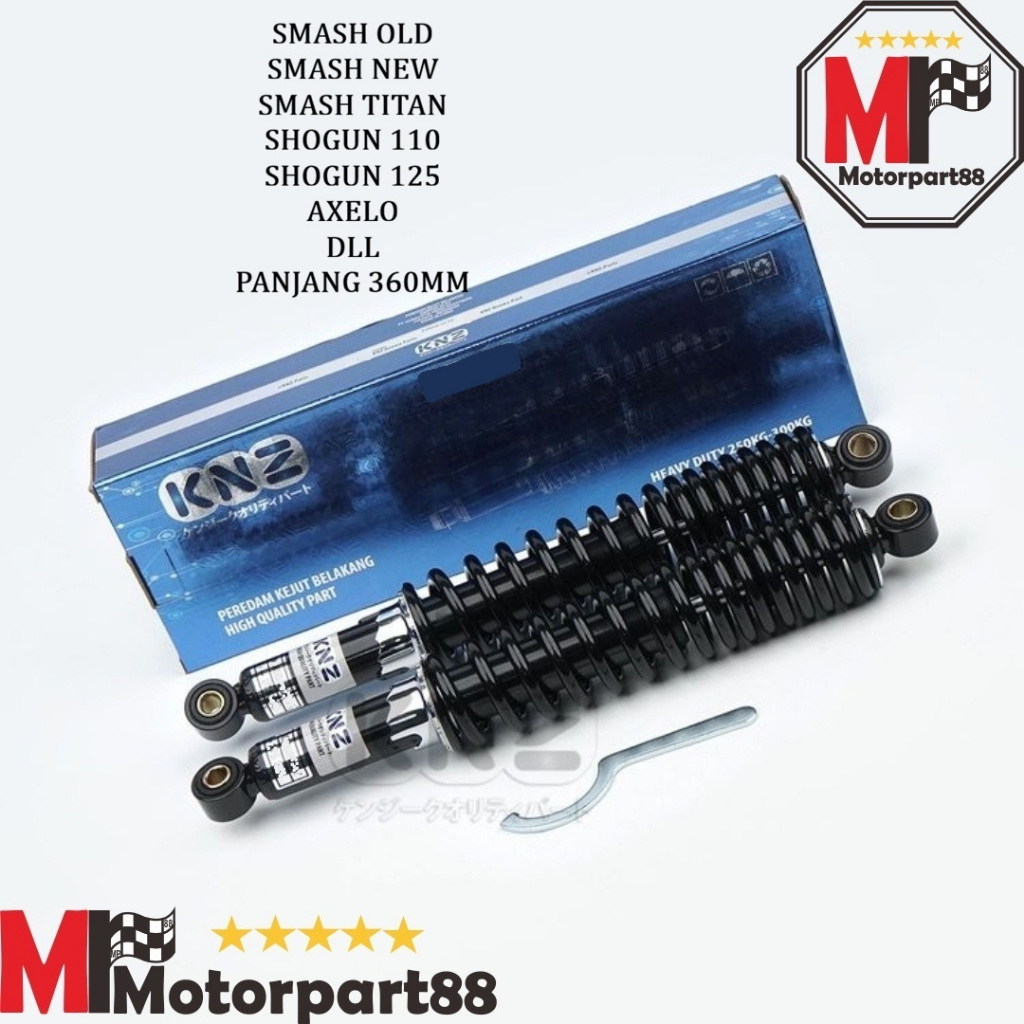 SHOCK SOK SHOKBREAKER BELAKANG 360MM HITAM SMASH OLD NEW TITAN SHOGUN 110 125 AXELO KNZ
