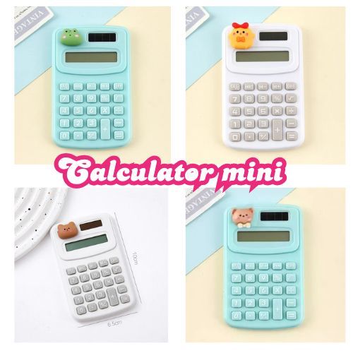 DIGIT CALCULATOR DENGAN TOMBOL PENEKAN SILIKON ALAT TULIS/CALCULATOR MINI/ KARAKTER  KALKULATOR LUCU